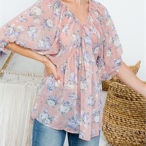 BLUSH FLORAL PRINT
